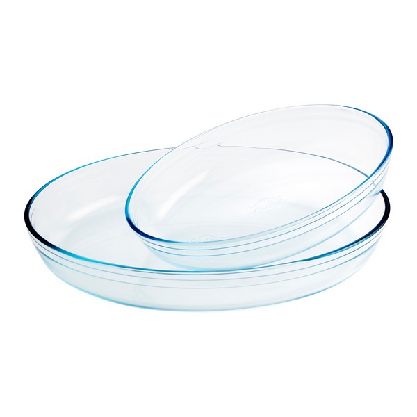 Set med Ugnsfasta Formar Ô Cuisine 334SA06 Transparent Glas (2 pcs) - 2