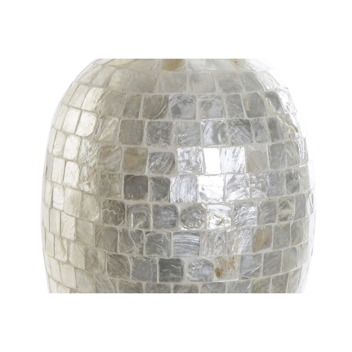 Vas DKD Home Decor Vit Bambu Pärlemor Medelhavs 23 x 23 x 41,5 cm - 2
