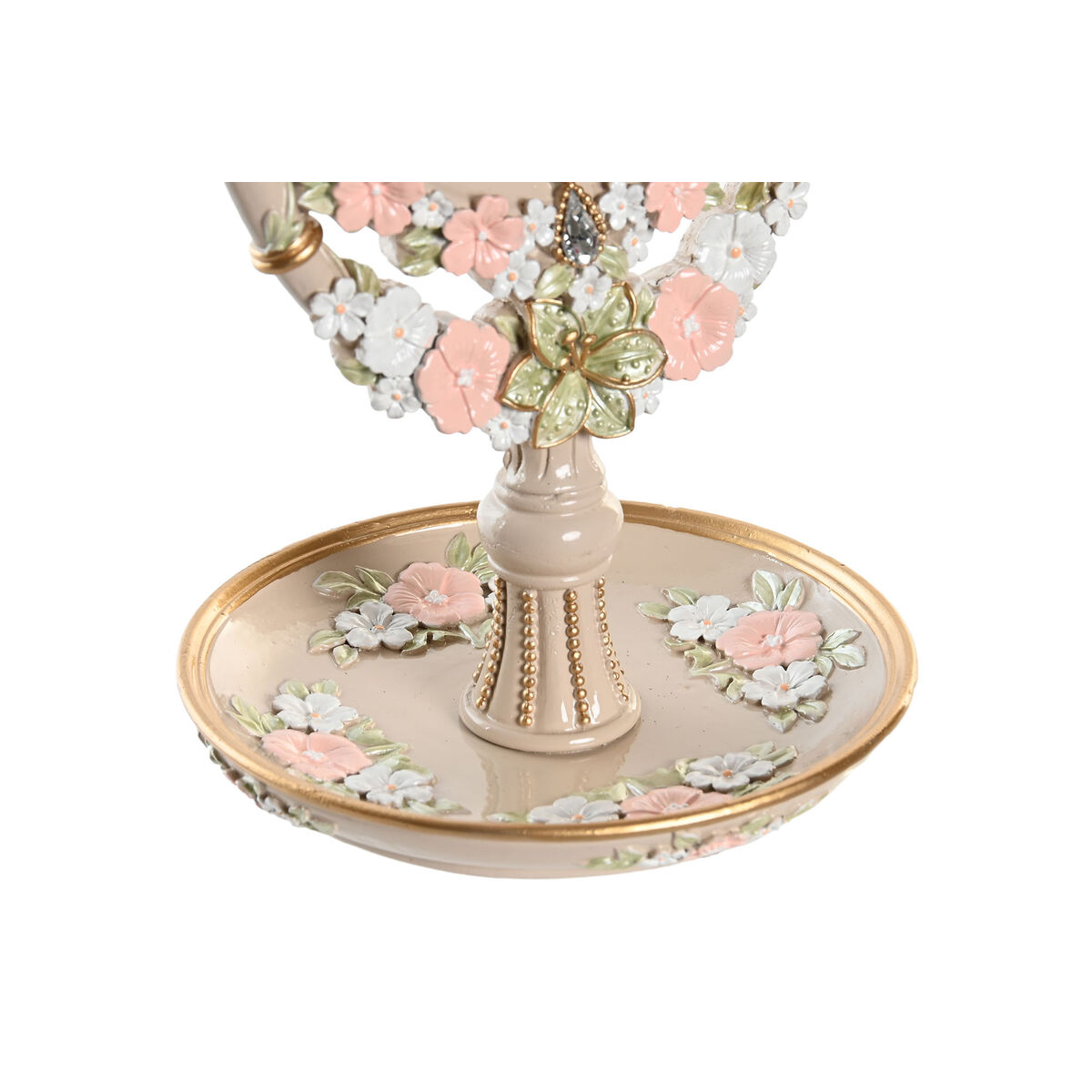 Spegel med monteringsfäste DKD Home Decor 16,5 x 13 x 30 cm Glas Harts Multicolour Romantisk - 3
