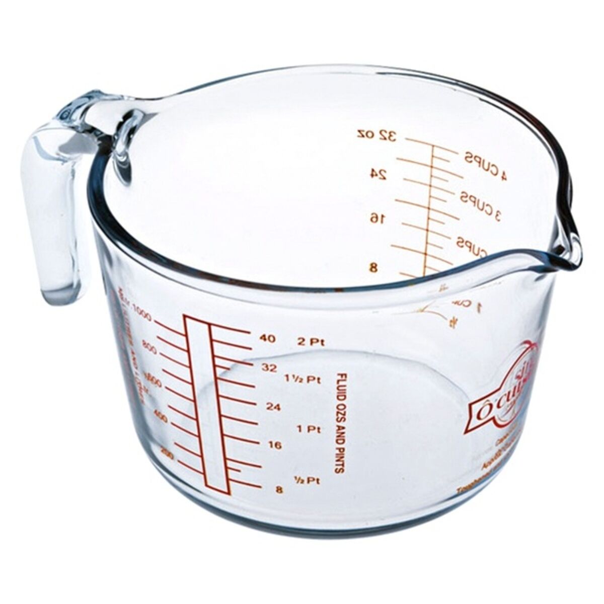 Måttkanna Ô Cuisine Transparent Glas 1 L - 3