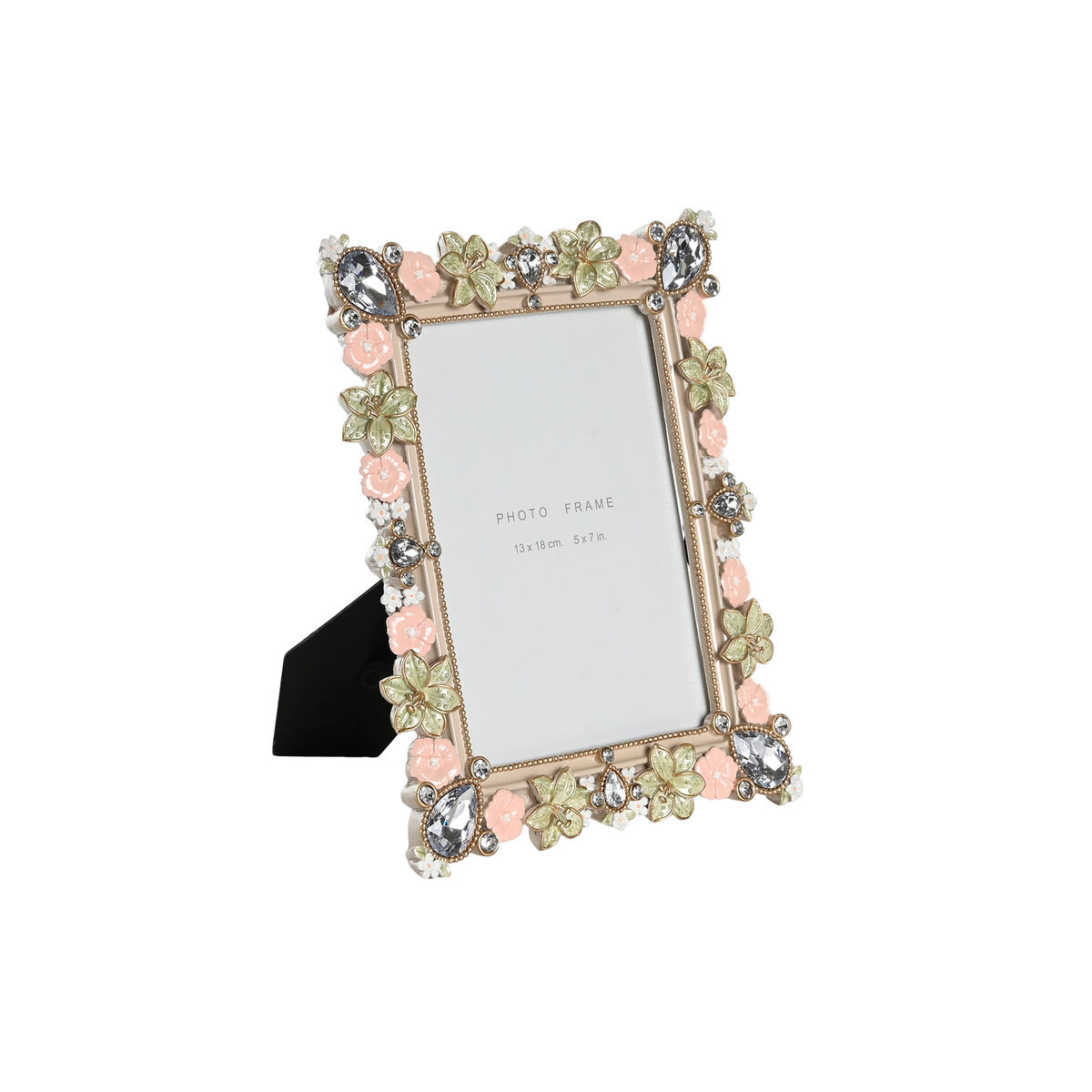 Fotoram DKD Home Decor 18,5 x 2 x 23,5 cm Glas Harts Multicolour Romantisk