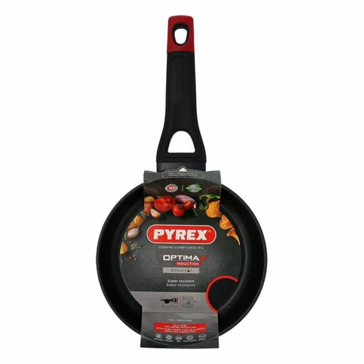 Non-stick-panna Pyrex Optima+ Aluminium, Mått: 20 cm - 5