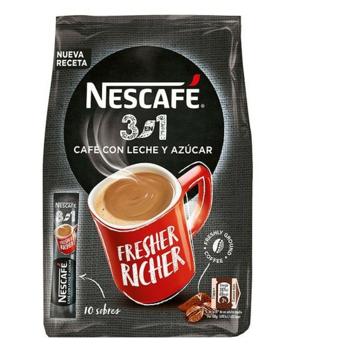 Coffee with Milk and Sugar Nescafé (10 uds) - 2