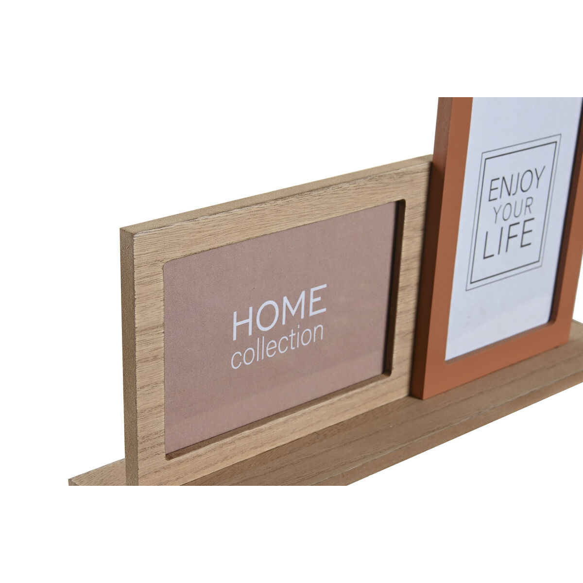 Fotoram DKD Home Decor 30 x 5 x 19 cm Blomster Ansikte Keramik Harts Multicolour Trä MDF Urban (2 antal) - 2
