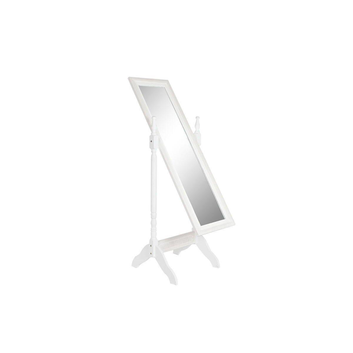 Fristående spegel DKD Home Decor Speglar Vit Trä MDF (50 x 50 x 157 cm) - 3