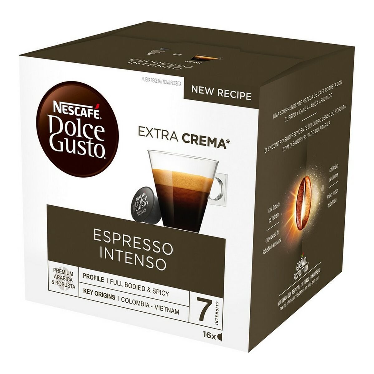 Kaffekapslar Espresso Intenso Nescafé Dolce Gusto 12048955 (16 uds)