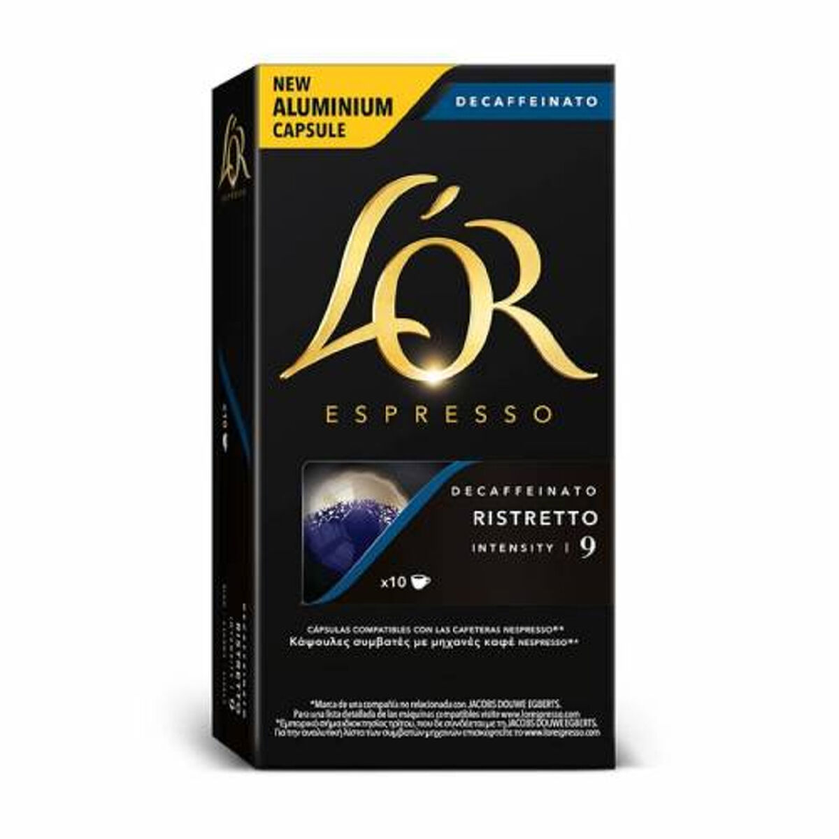 Kaffekapslar L'Or Ristretto 9 Koffeinfritt (10 uds) - 2