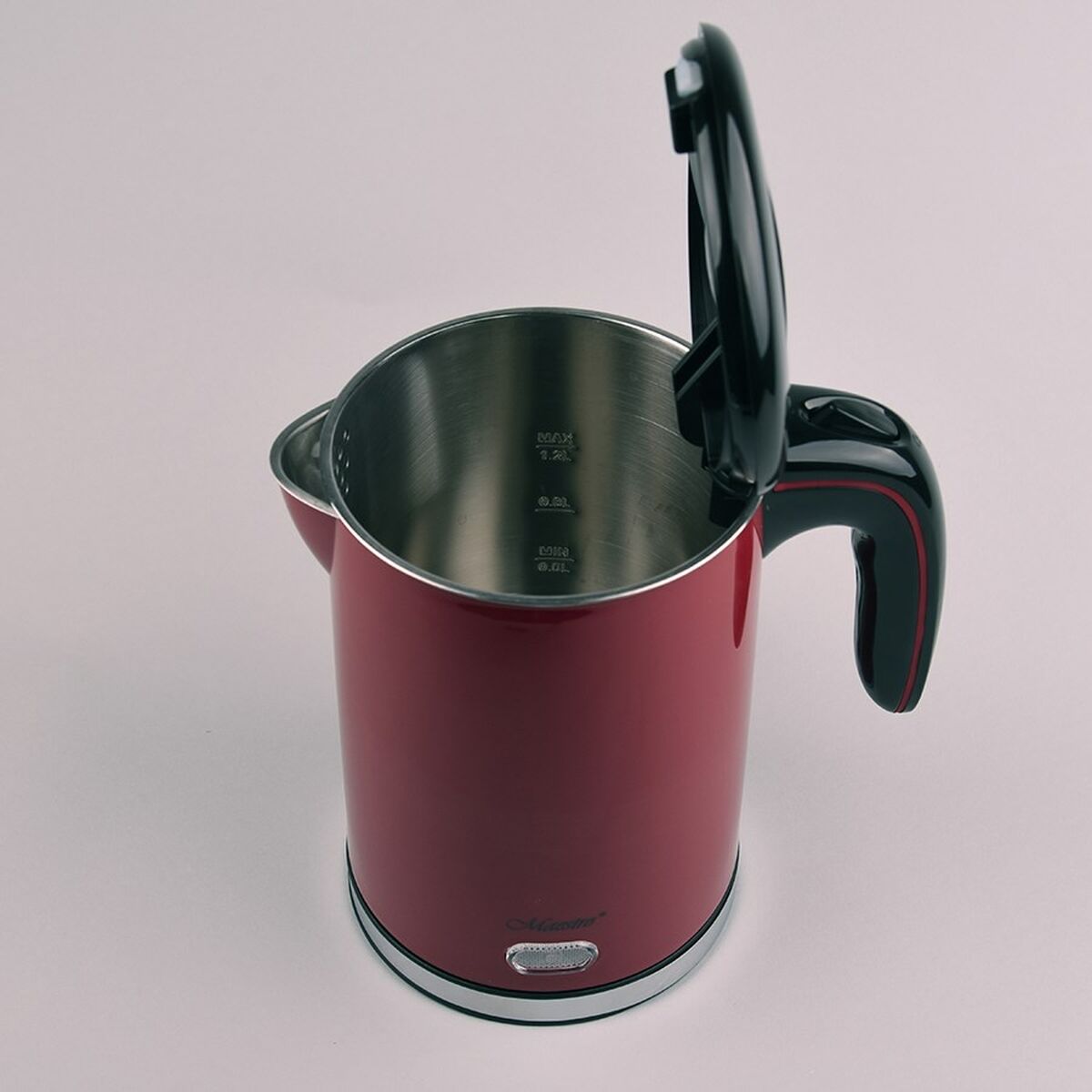Vattenkokare Feel Maestro MR030  Svart Röd Rostfritt stål 1500 W 2200 W 1,2 L 1,7 L - 2