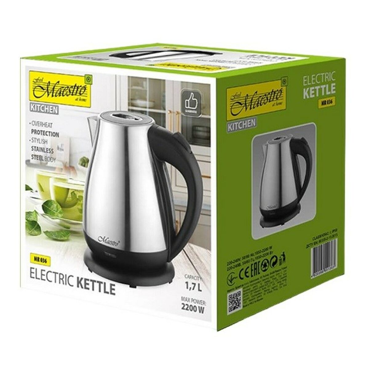 Vattenkokare Feel Maestro MR-036 2200 W 1,7 L - 2