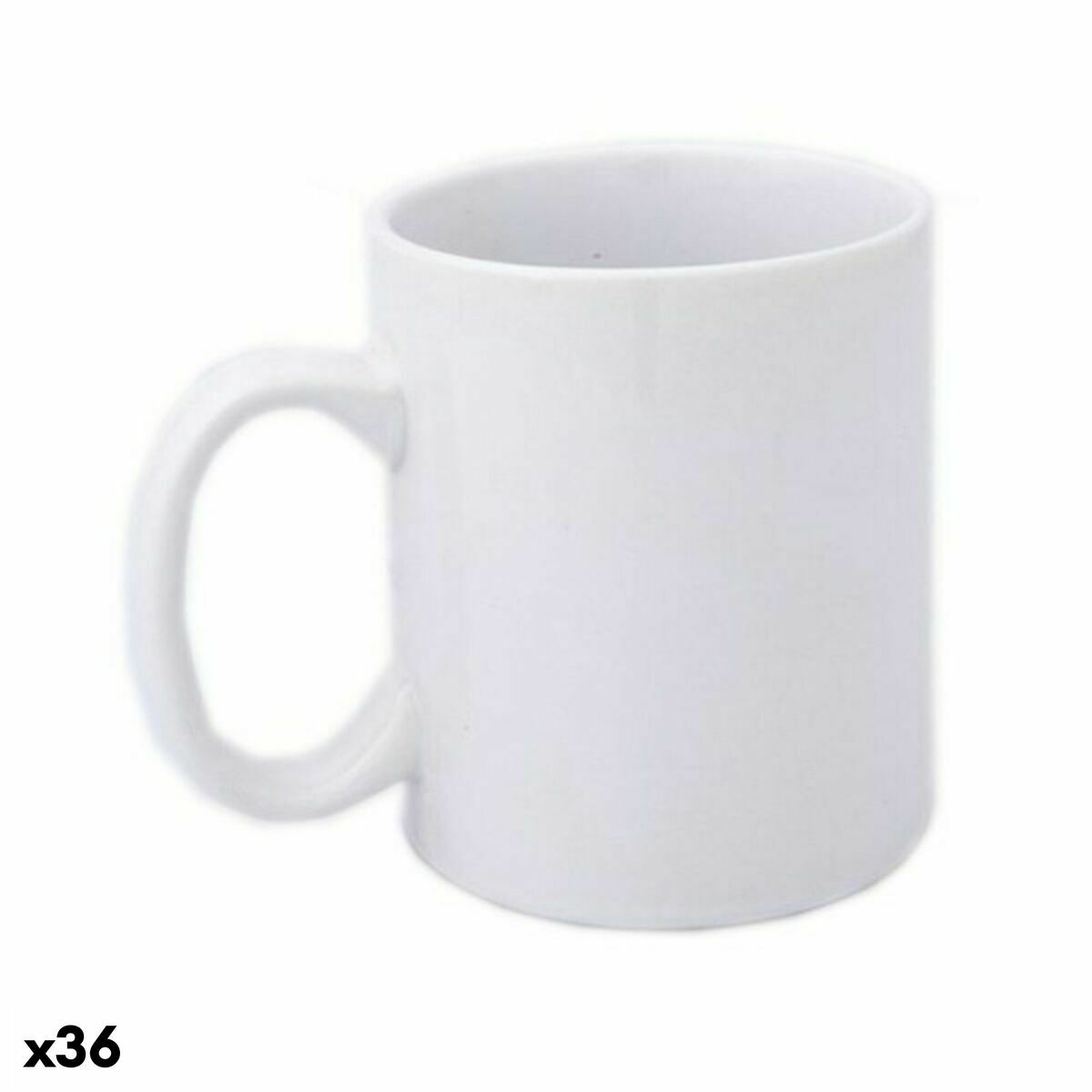 Keramikmugg 143144 Vit (370 ml) (36 antal), Färg: Vit
