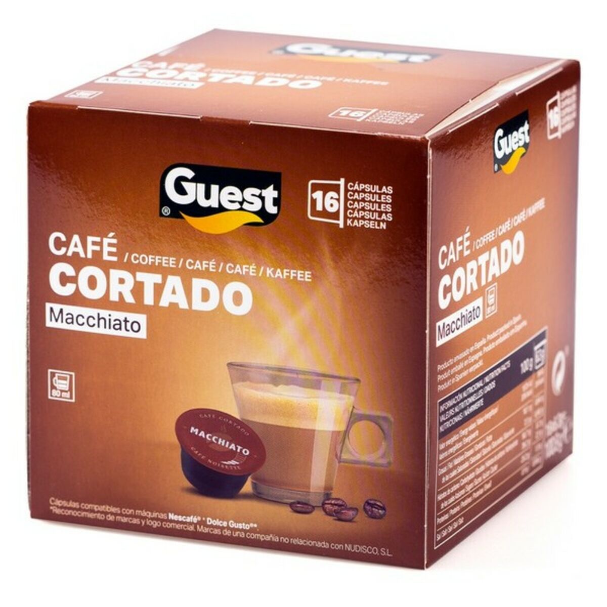 Kaffekapslar Macchiato Guest (16 uds) - 2