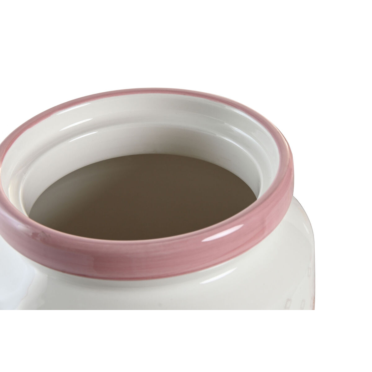Burk DKD Home Decor 15,5 x 15,5 x 21 cm Rosa Vit Dolomite - 3