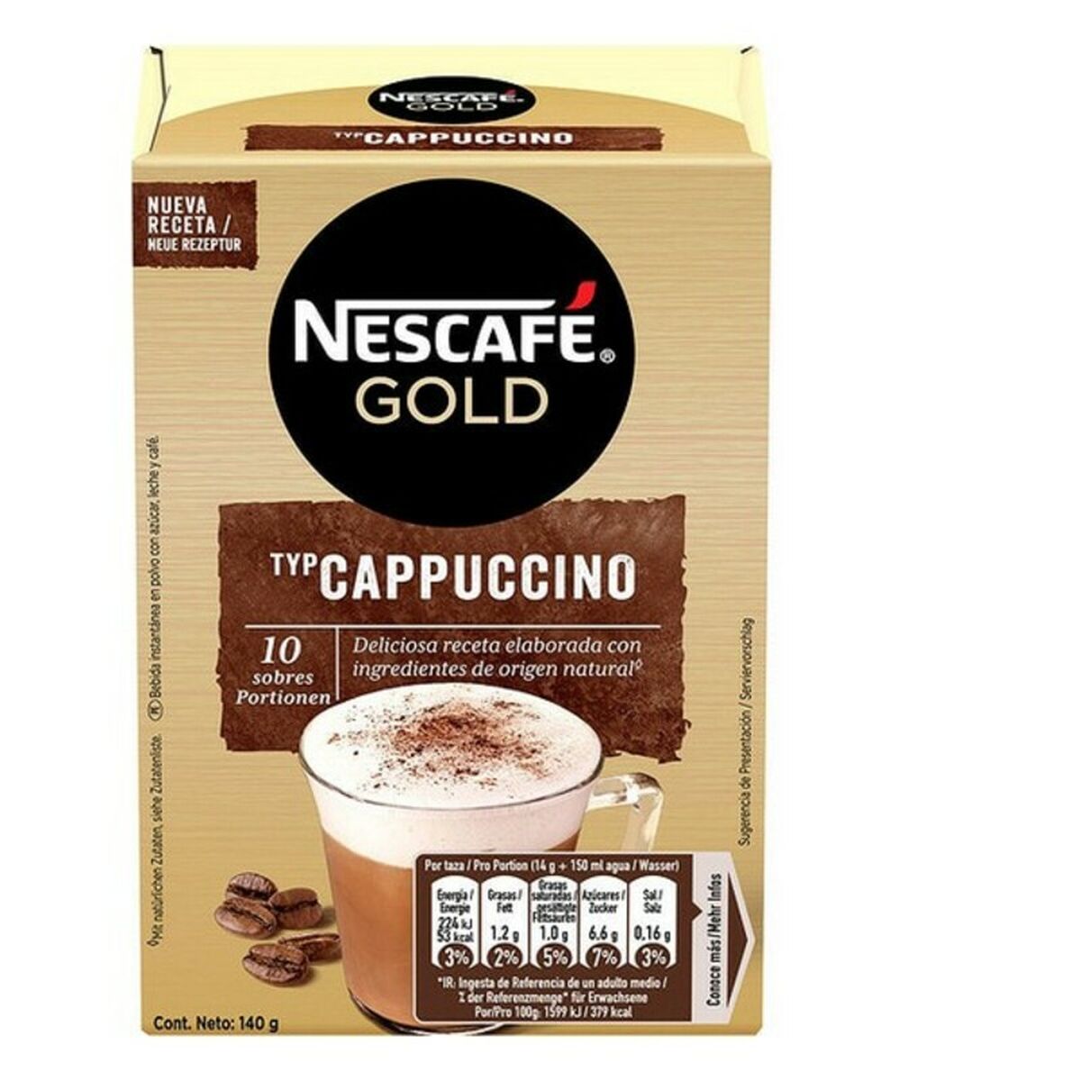 Soluble Coffee Capuccino Nescafé (10 uds) - 2