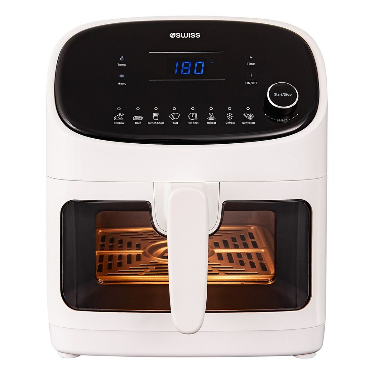 Oljefri Fritös 4SWISS ABB-021 Vit 1350 W 5,5 L