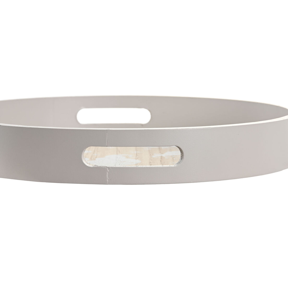 Snacksbricka DKD Home Decor Blå Vit 35 x 35 x 5 cm Trä MDF (2 antal) - 2