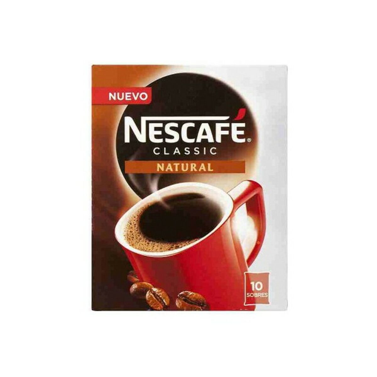 Soluble Coffee Nescafé Natural (10 uds) - 2