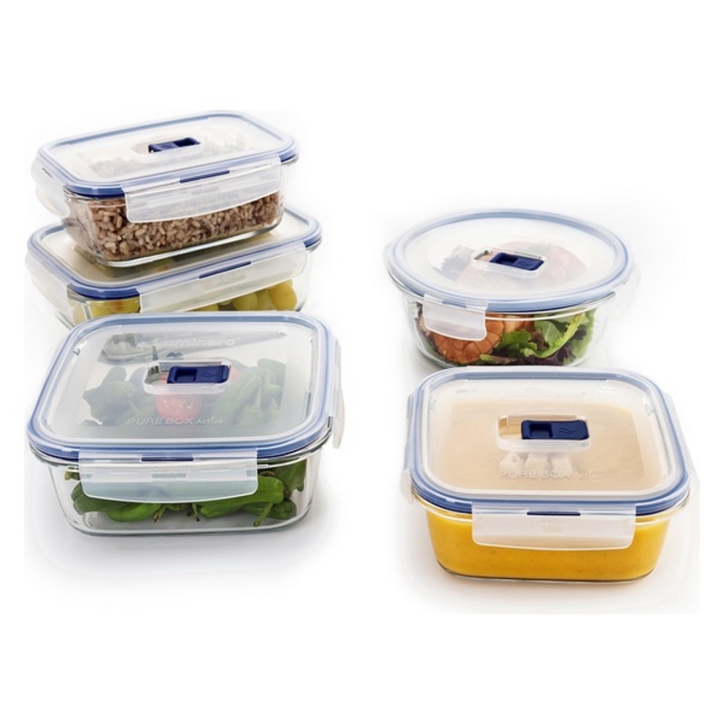 Lunchlådor, set Luminarc Pure Box Active (5 pcs) Glas (5) - 11