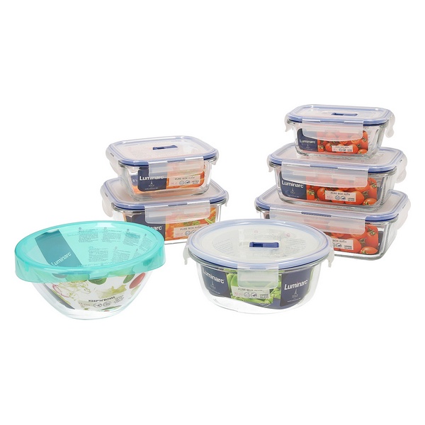 Lunchlådor, set Luminarc Pure Box Active (7 pcs) Glas (7 pcs) - 5