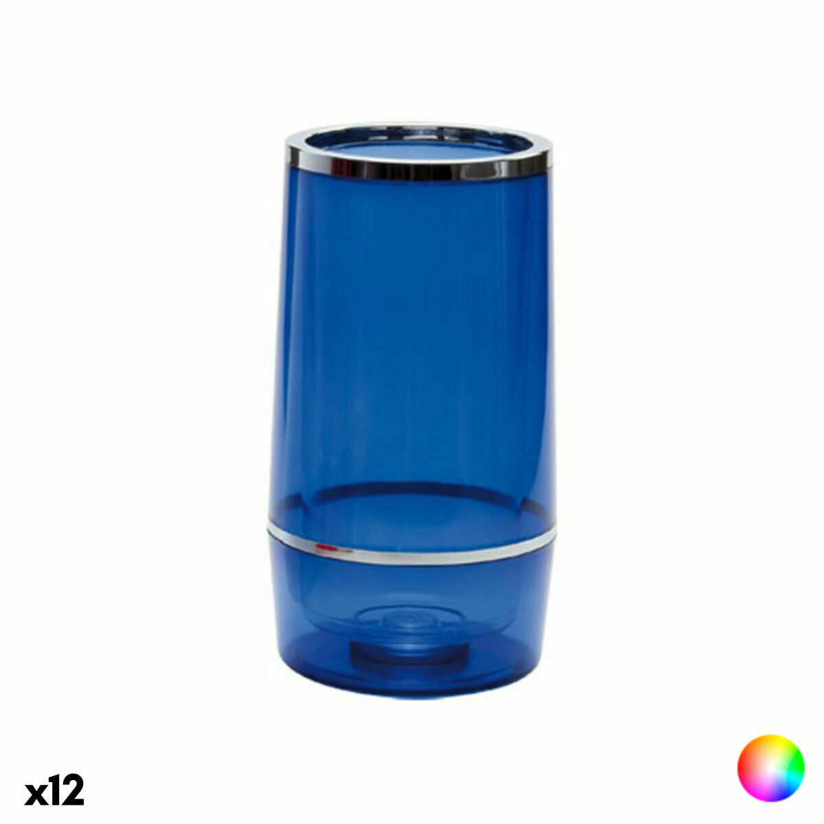 Transparent flaskhållare (75 cl) 143833 (12 antal), Färg: Blå
