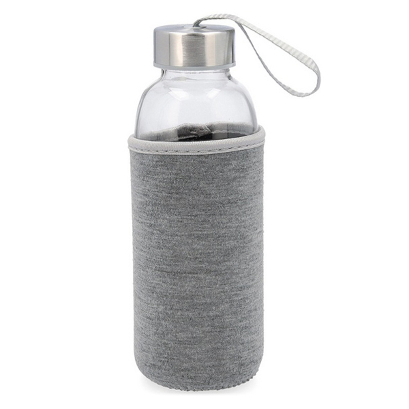 Flaska Quid Blå Grå Glas 400 ml, Färg: Blå - 3