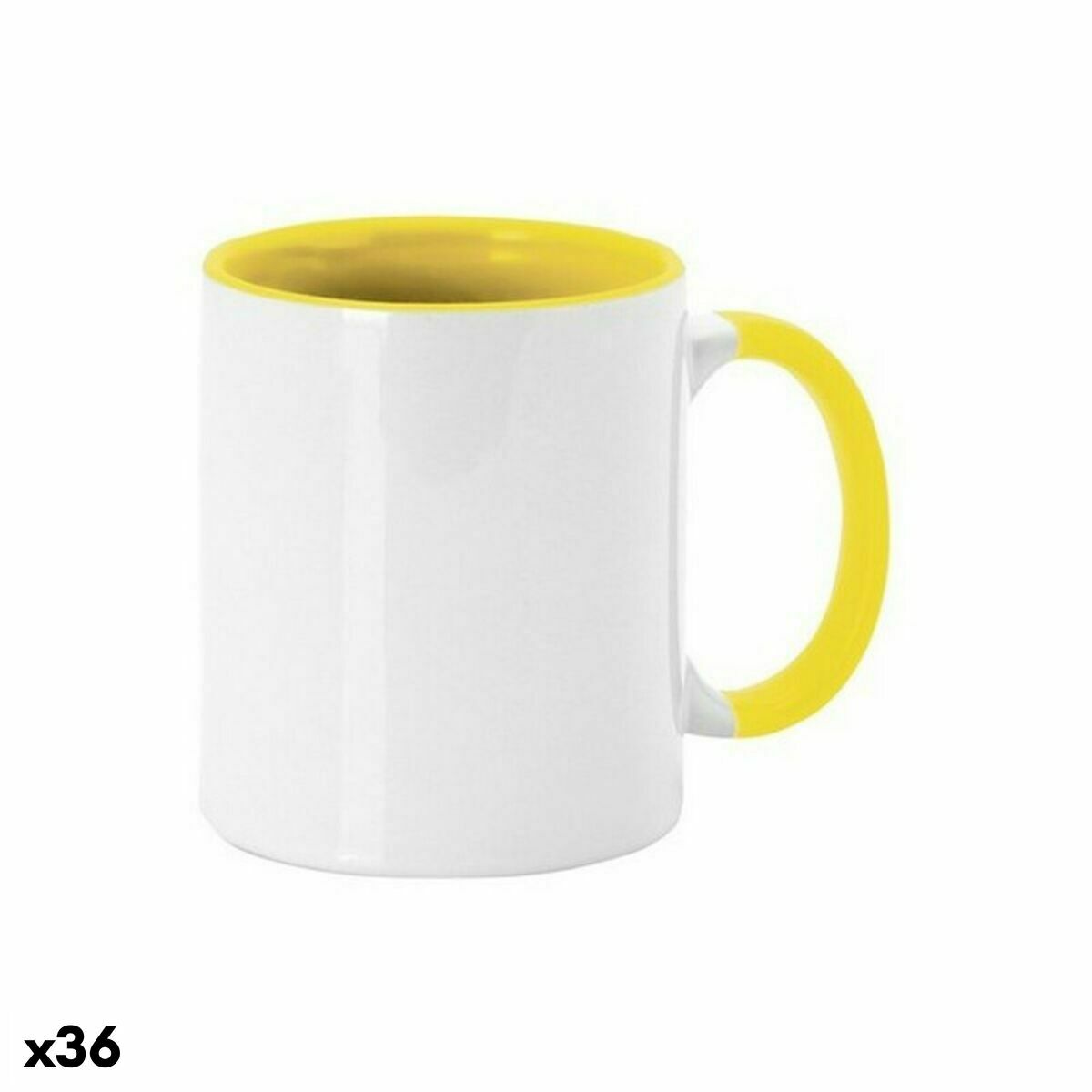 Keramikmugg Top Can Cap 143894 Dvobarvna (350 ml) (36 antal), Färg: Blå