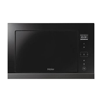 Inbyggnadsmikrovågsugn med grill Haier HOR38G5FT 1450 W 28 L Svart