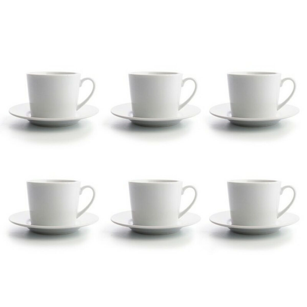 Set med kaffekoppar Quid 001442 (12 pcs) Transparent Keramik 6 Delar 220 ml - 7