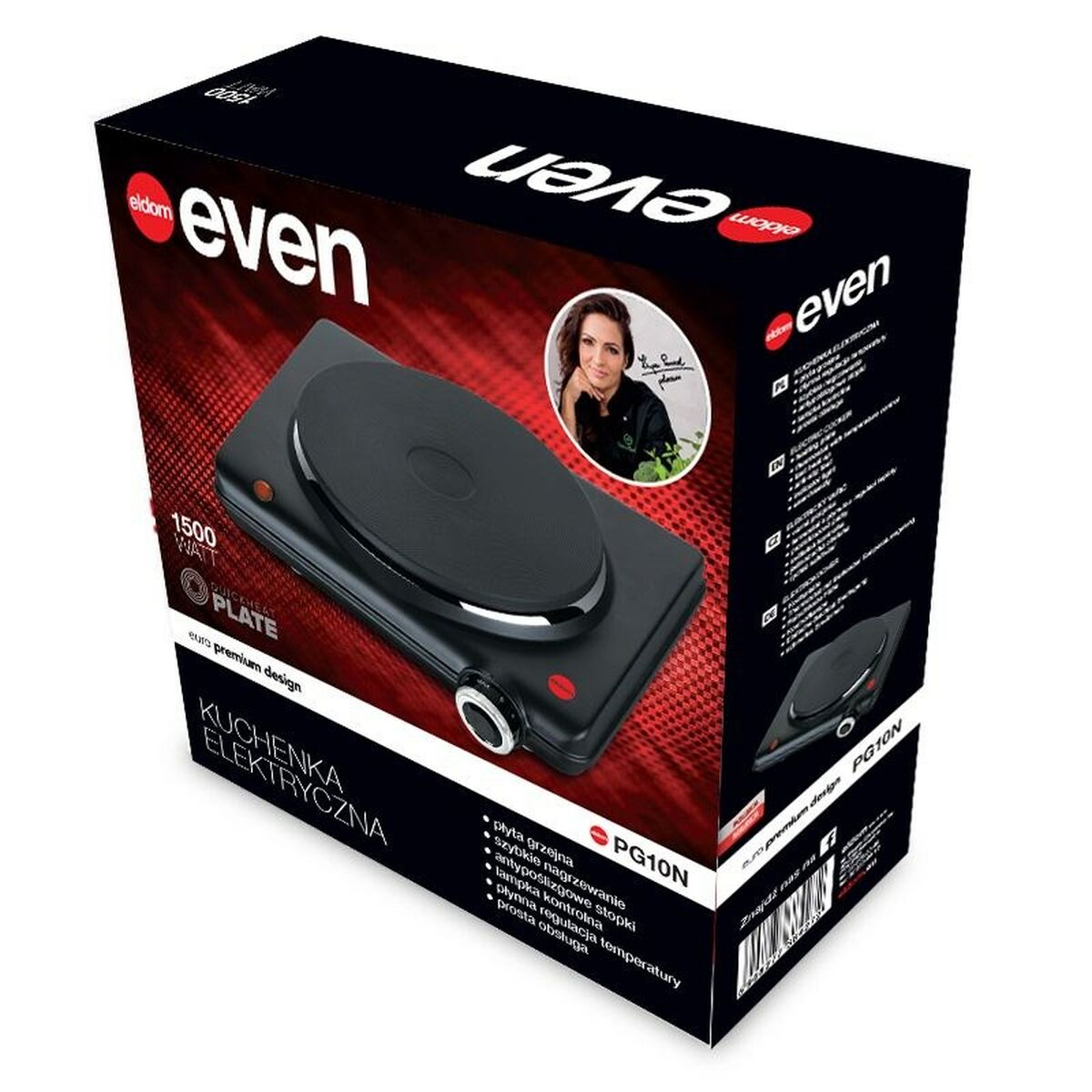 Elektrisk värmeplatta Eldom PG10N 1500 W - 2