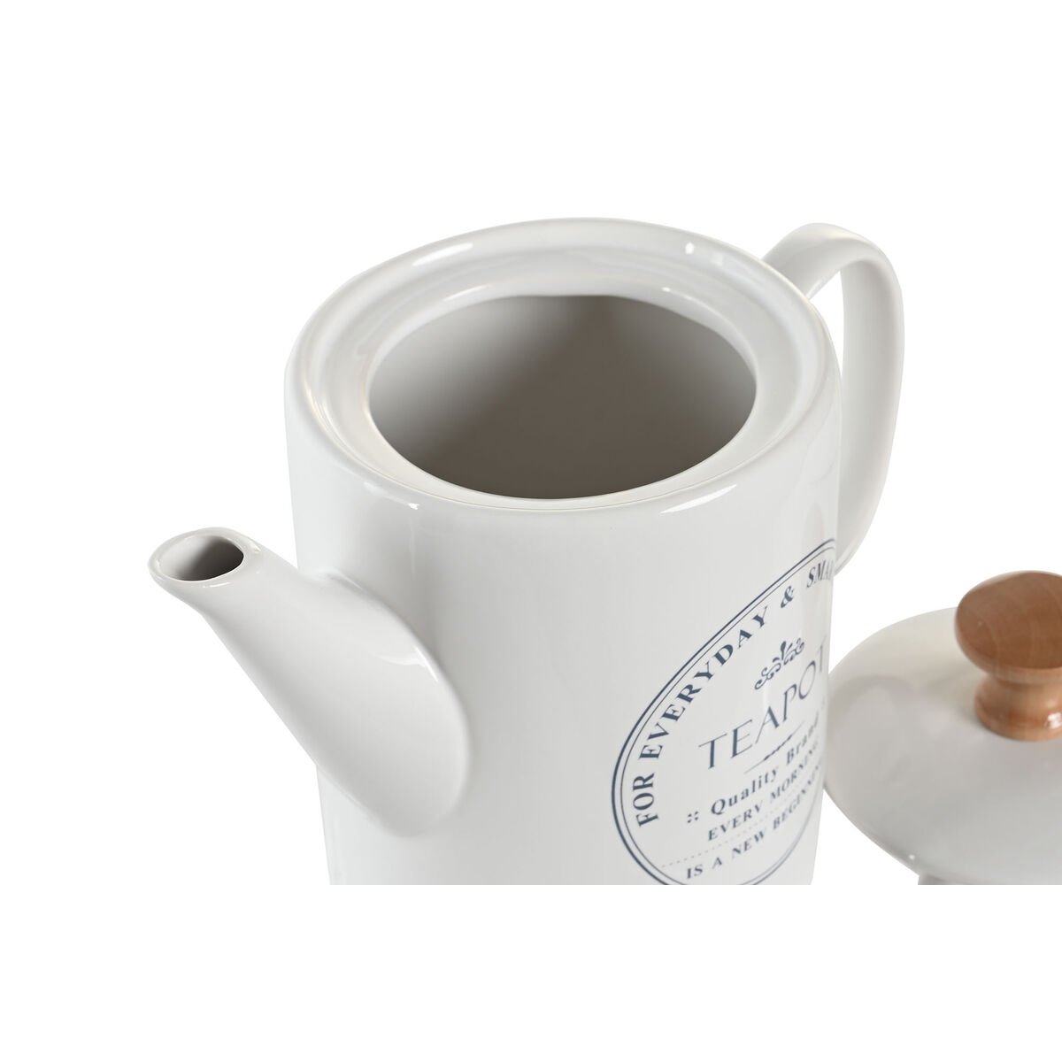 Tekanna DKD Home Decor Vit Stengods 1 L - 2