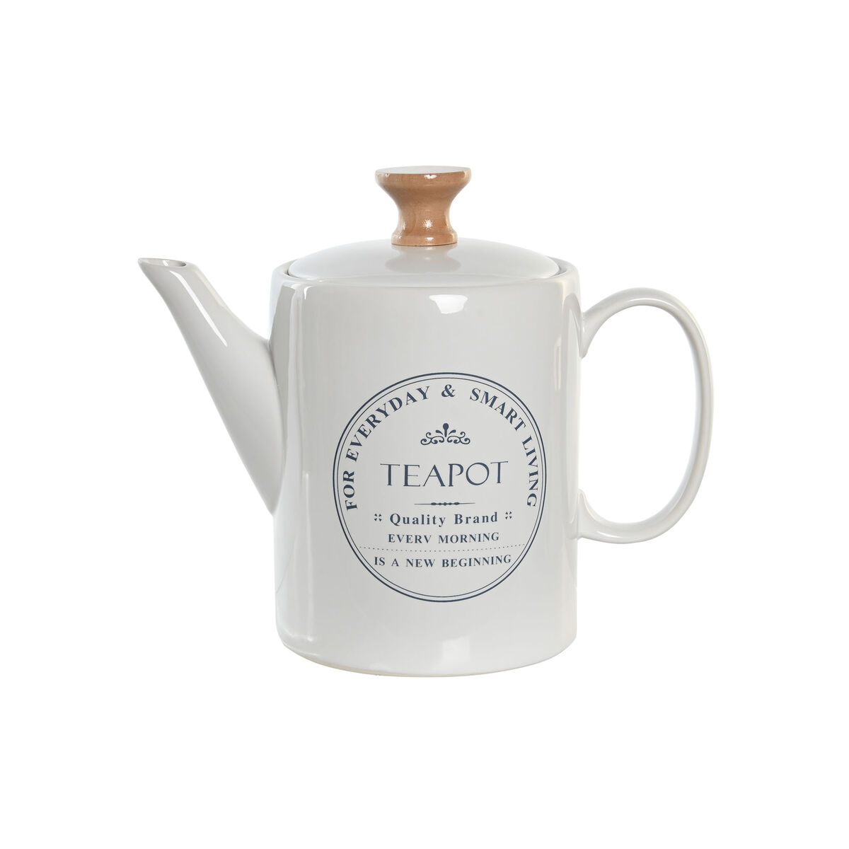 Tekanna DKD Home Decor Vit Stengods 1 L