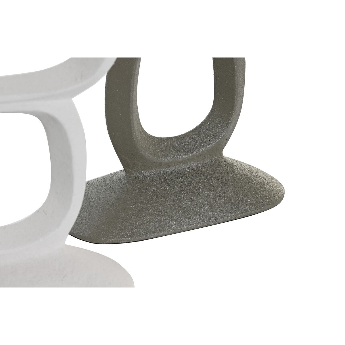 Kandelaber DKD Home Decor 14,5 x 7 x 37 cm Aluminium Vit Grön (2 antal) - 2