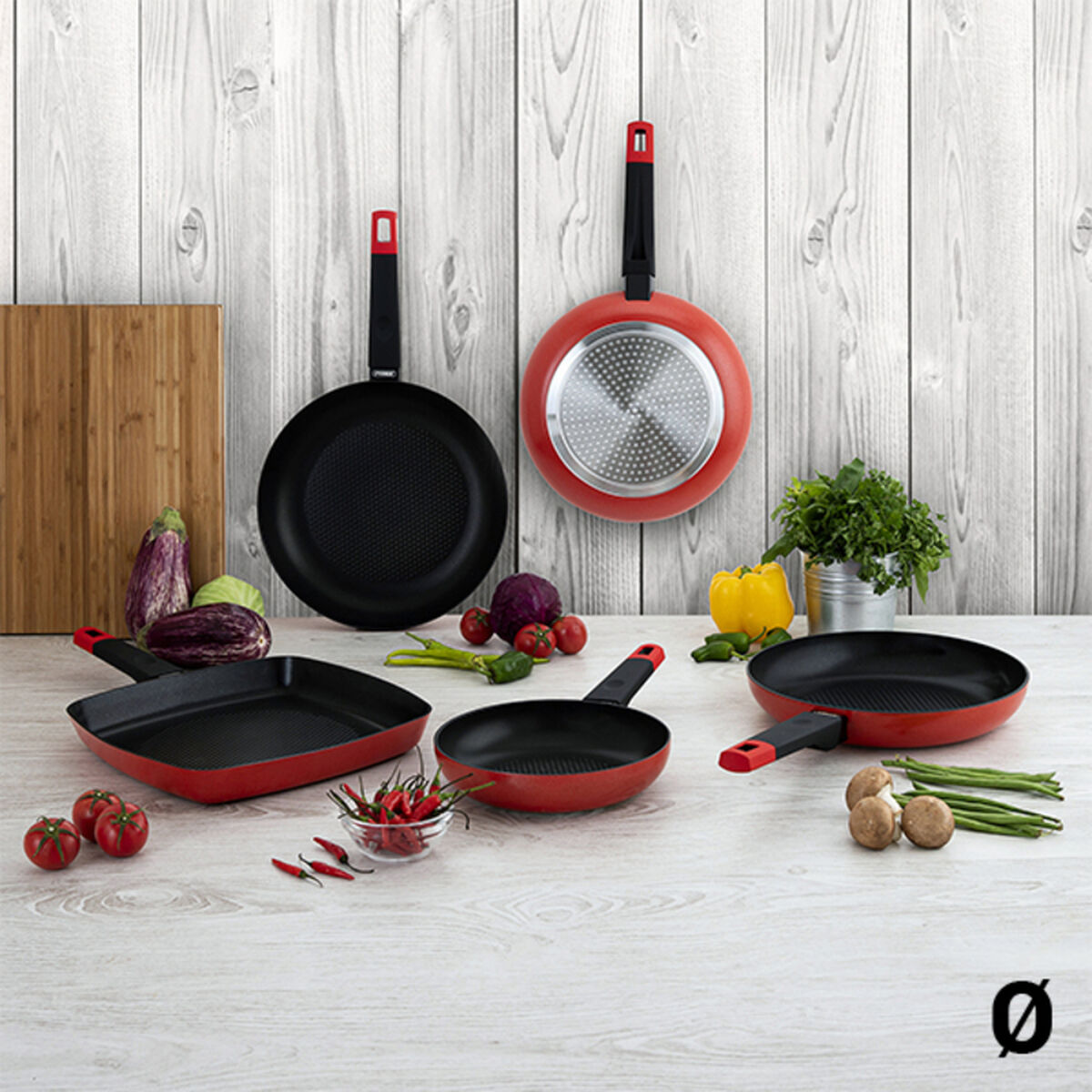 Non-stick-panna Pyrex Sabor Svart Aluminium, Mått: 30 cm - 8