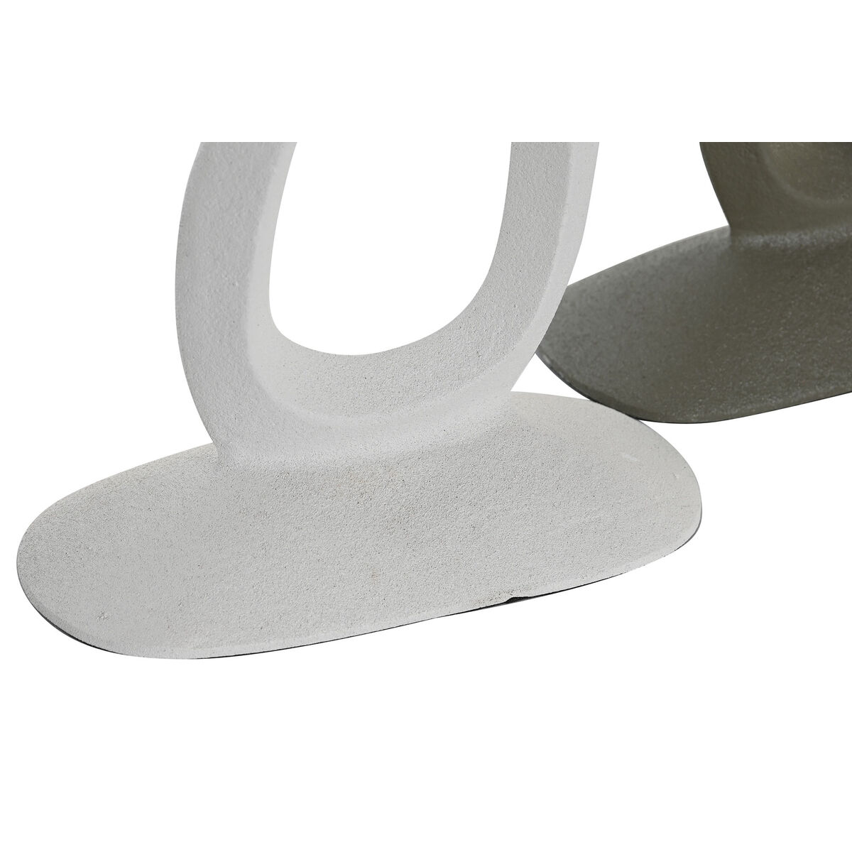 Kandelaber DKD Home Decor 14,5 x 6,5 x 29,5 cm Aluminium Vit Grön (2 antal) - 2