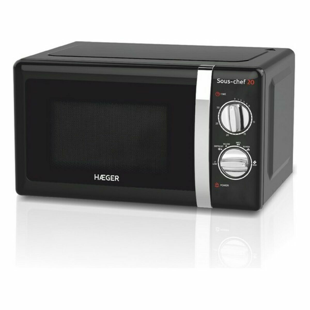 Mikrovågsugn med Grill Haeger MW-70B.007A 20 L Svart 700W