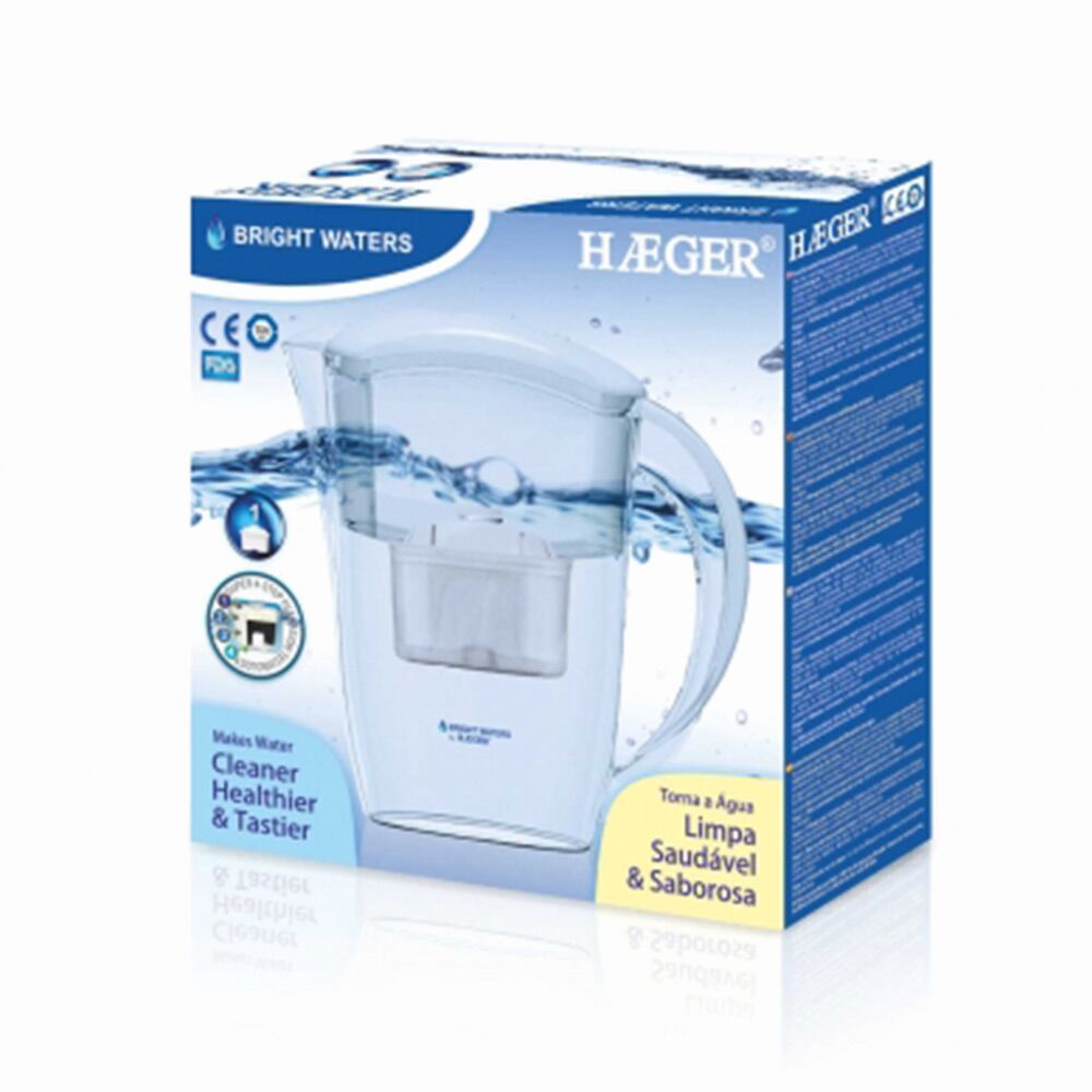 Filtreringskanna Haeger WJ-24W.004A Vit 2,4 L - 2