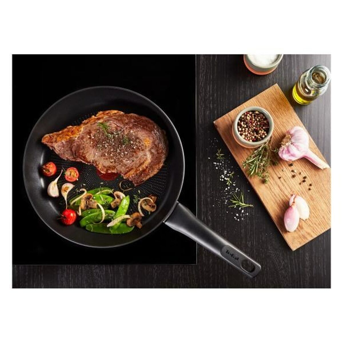Set med stekpannor Tefal G26890 Svart Aluminium 2 antal Ø 22 cm Ø 28 cm - 2
