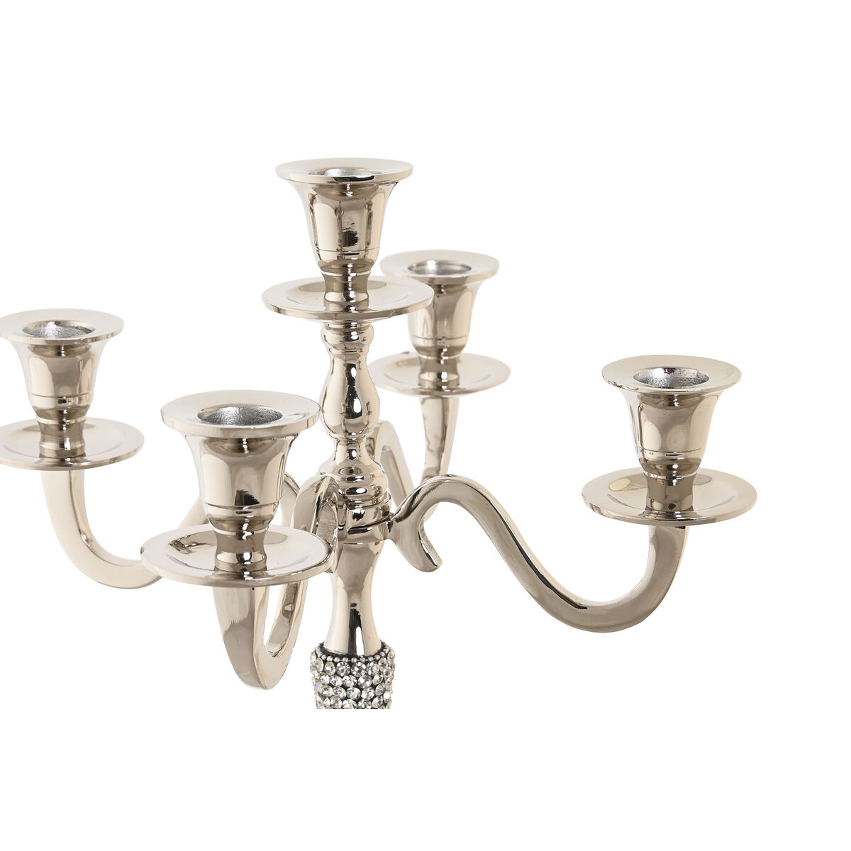Kandelaber DKD Home Decor Silvrig Aluminium Akryl 26 x 26 x 36 cm - 3