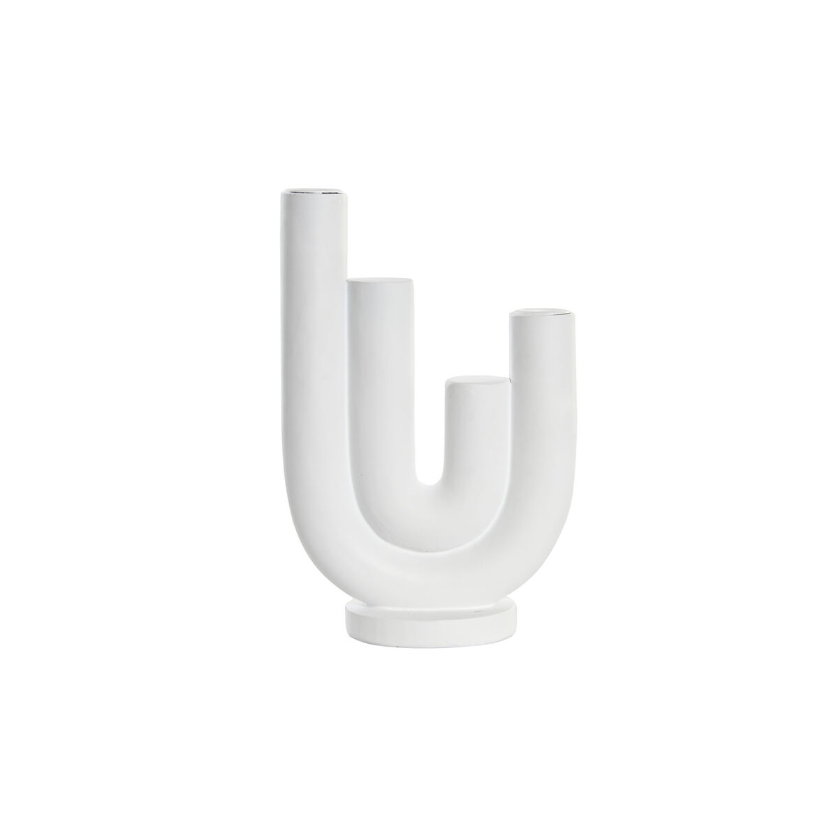 Kandelaber DKD Home Decor Scandi 16 x 7 x 23,5 cm Vit Harts