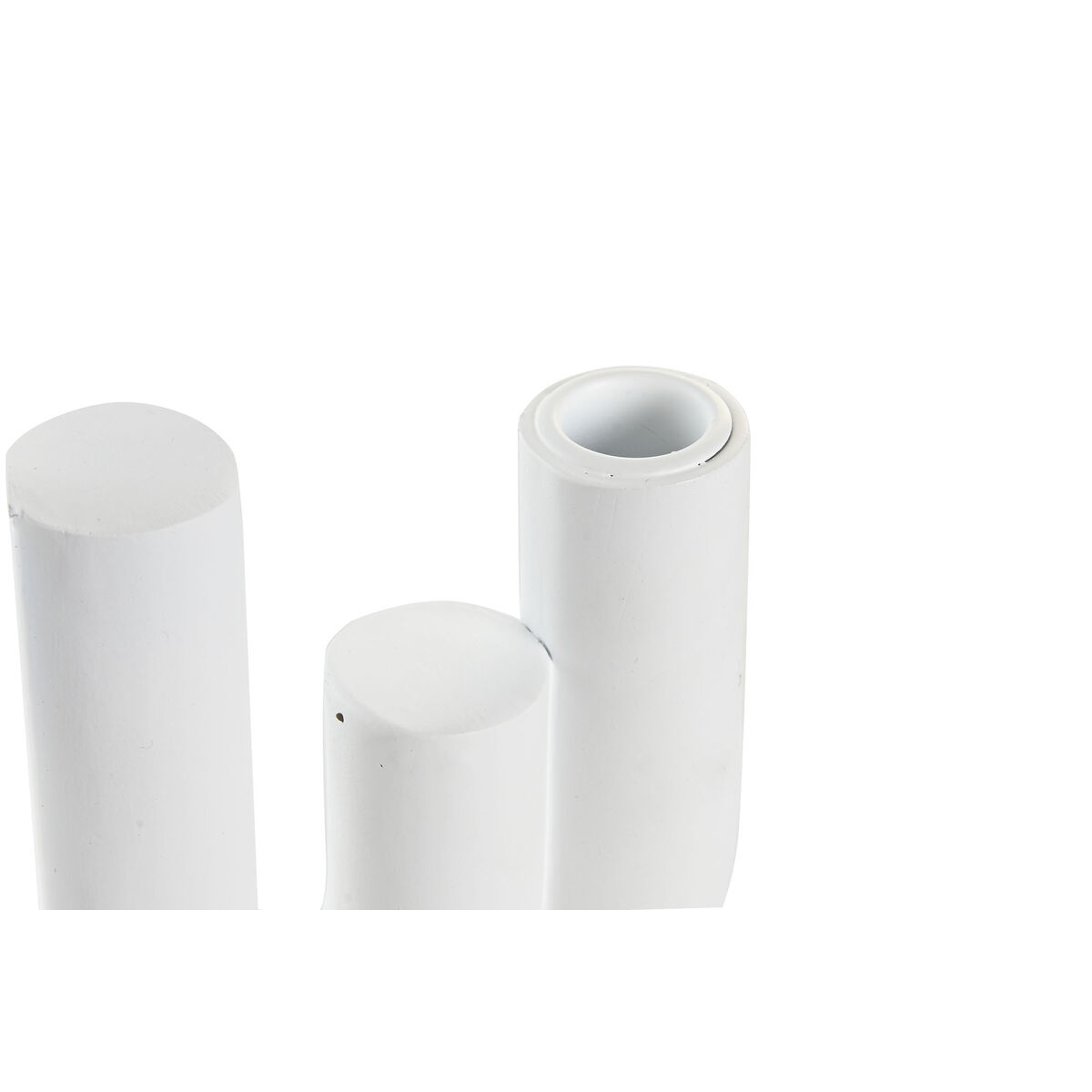 Kandelaber DKD Home Decor Scandi 16 x 7 x 23,5 cm Vit Harts - 3