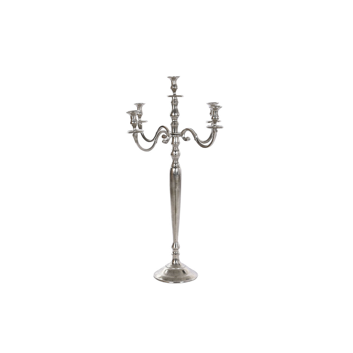Kandelaber DKD Home Decor 56 x 56 x 100 cm Silvrig Aluminium