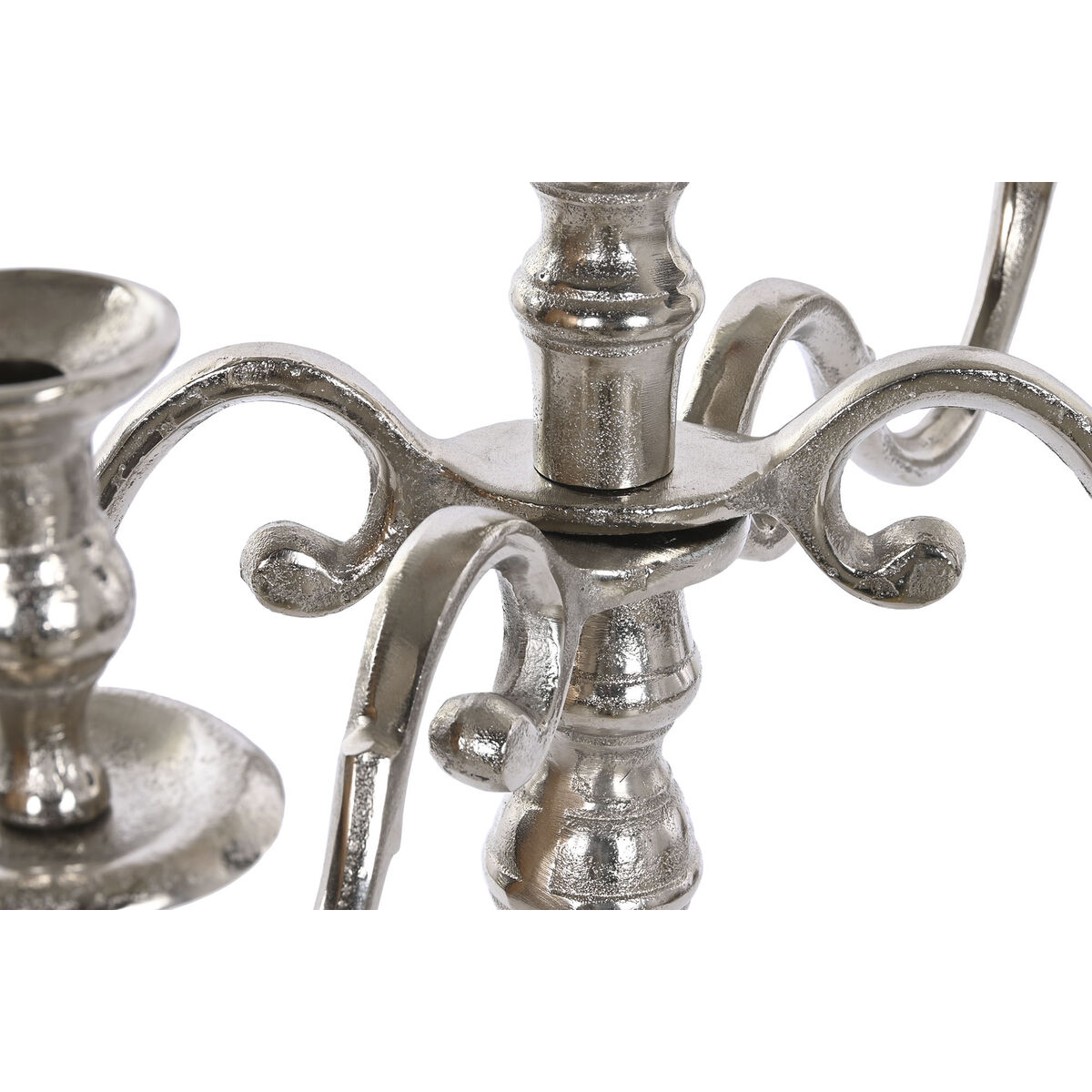 Kandelaber DKD Home Decor 56 x 56 x 100 cm Silvrig Aluminium - 3