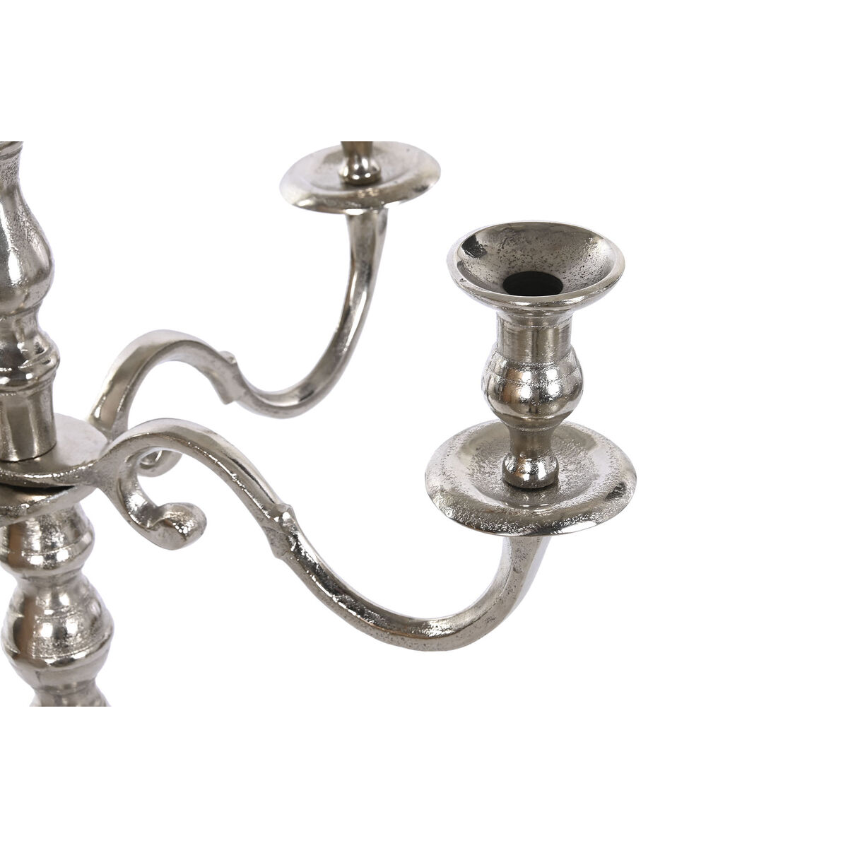 Kandelaber DKD Home Decor 56 x 56 x 100 cm Silvrig Aluminium - 4