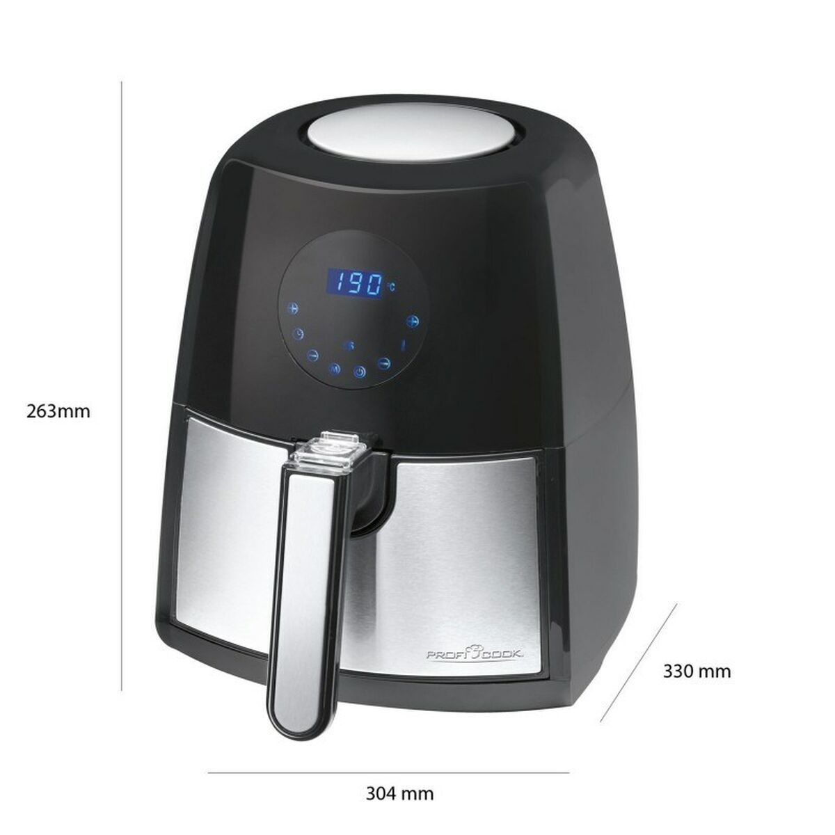 Oljefri Fritös Proficook PC-FR 1147 H Svart 1500 W 2,5 L