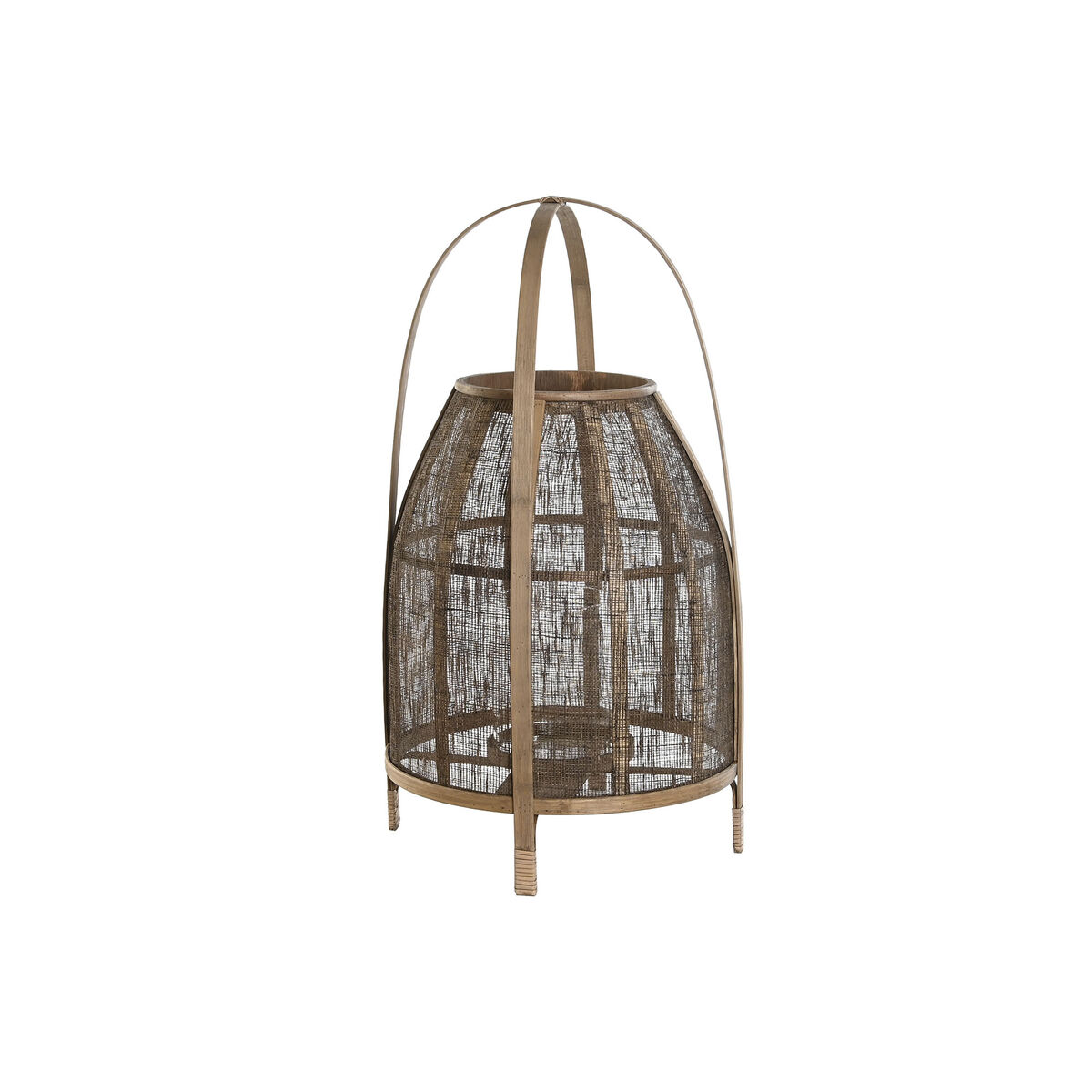 Ljusstakar DKD Home Decor Naturell Brun Bambu 34 x 34 x 60 cm