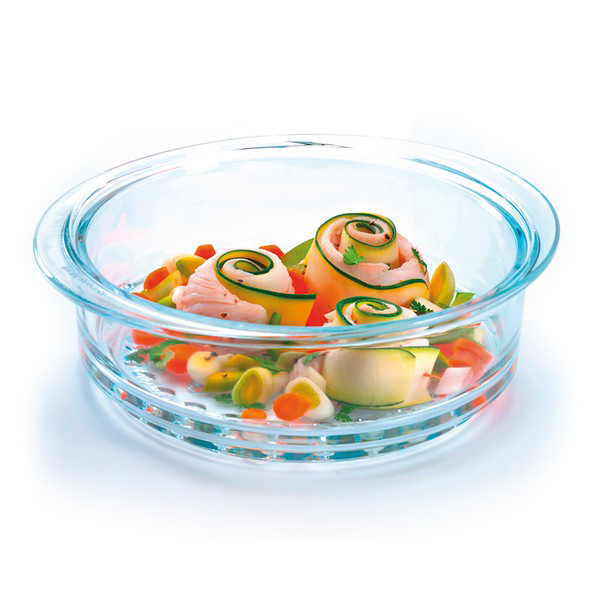 Ugnsform Pyrex Steam&Care Transparent Glas, Mått: Ø 20 cm - 3