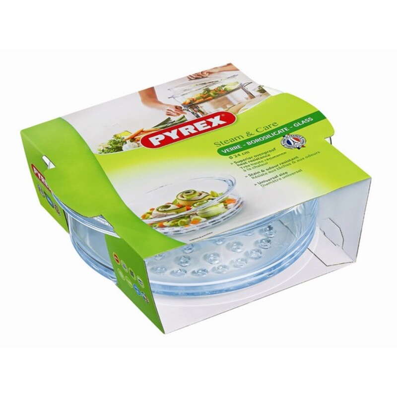Ugnsform Pyrex Steam&Care Transparent Glas, Mått: Ø 24 cm - 5