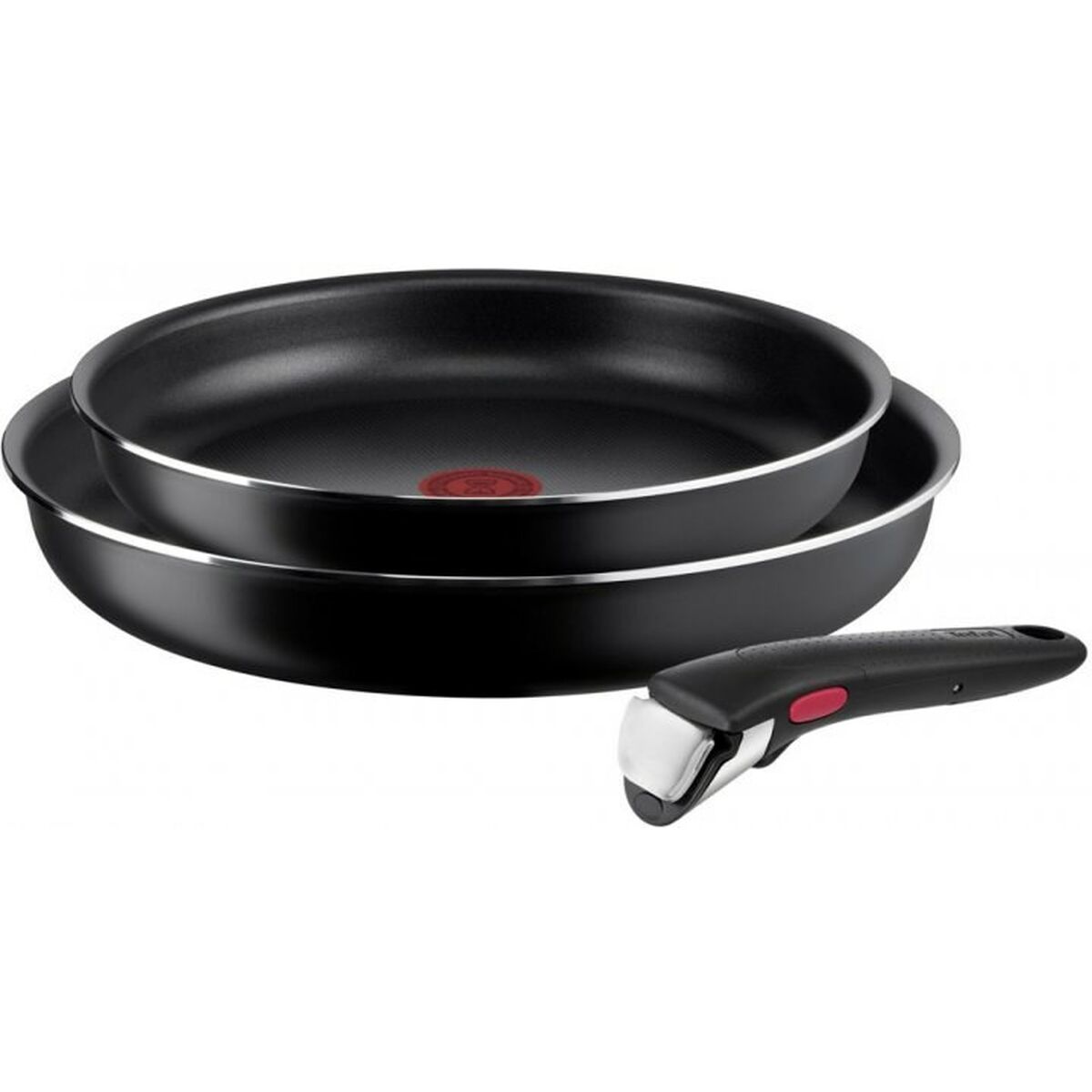 Set med stekpannor Tefal L1539143 Svart Aluminium 3 Delar 2 antal Ø 24 cm Ø 28 cm