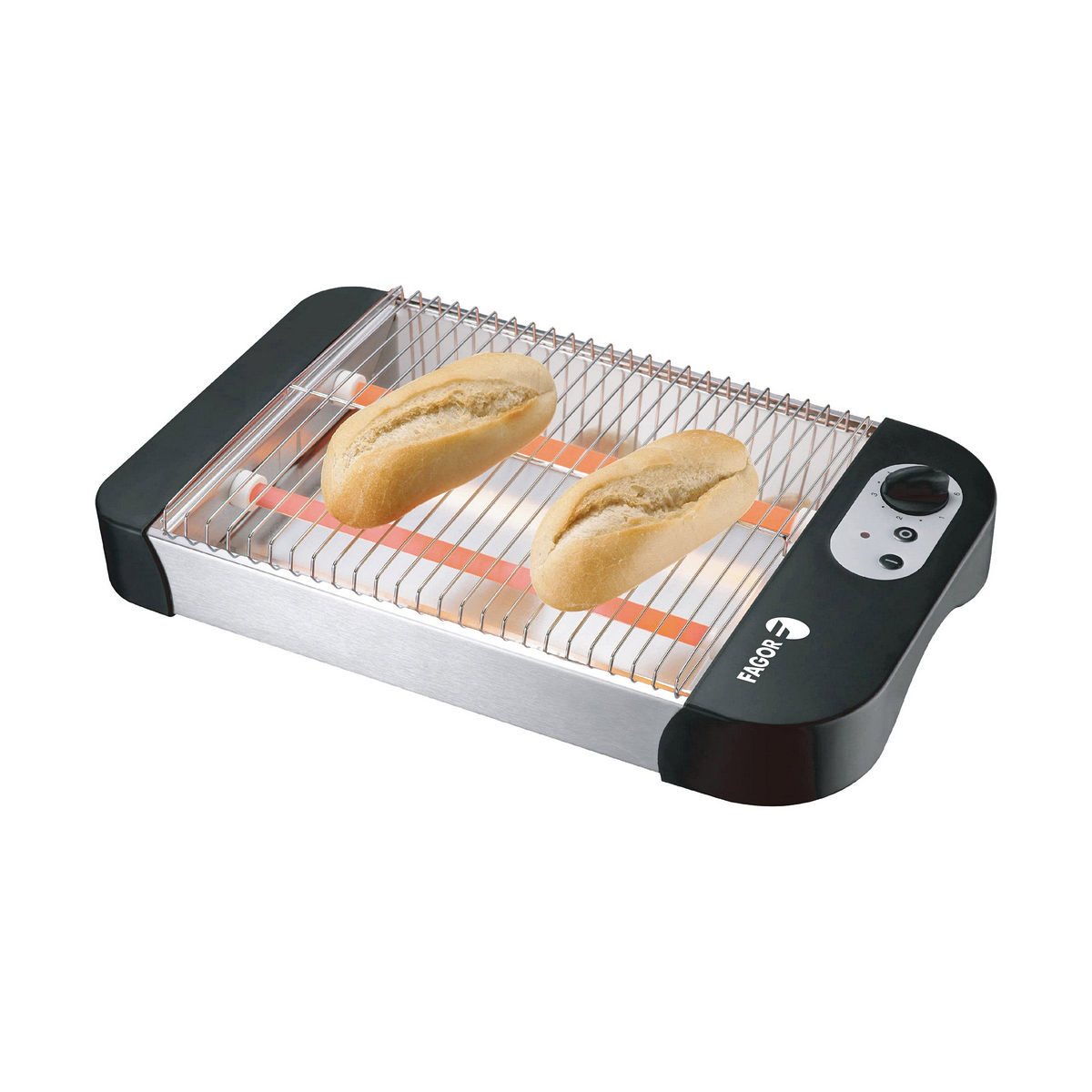 Brödrost FAGOR FGE108T Svart 600 W