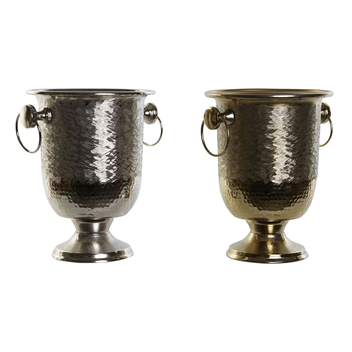 Champagnekylare DKD Home Decor Aluminium 25 x 21 x 27 cm (2 antal)