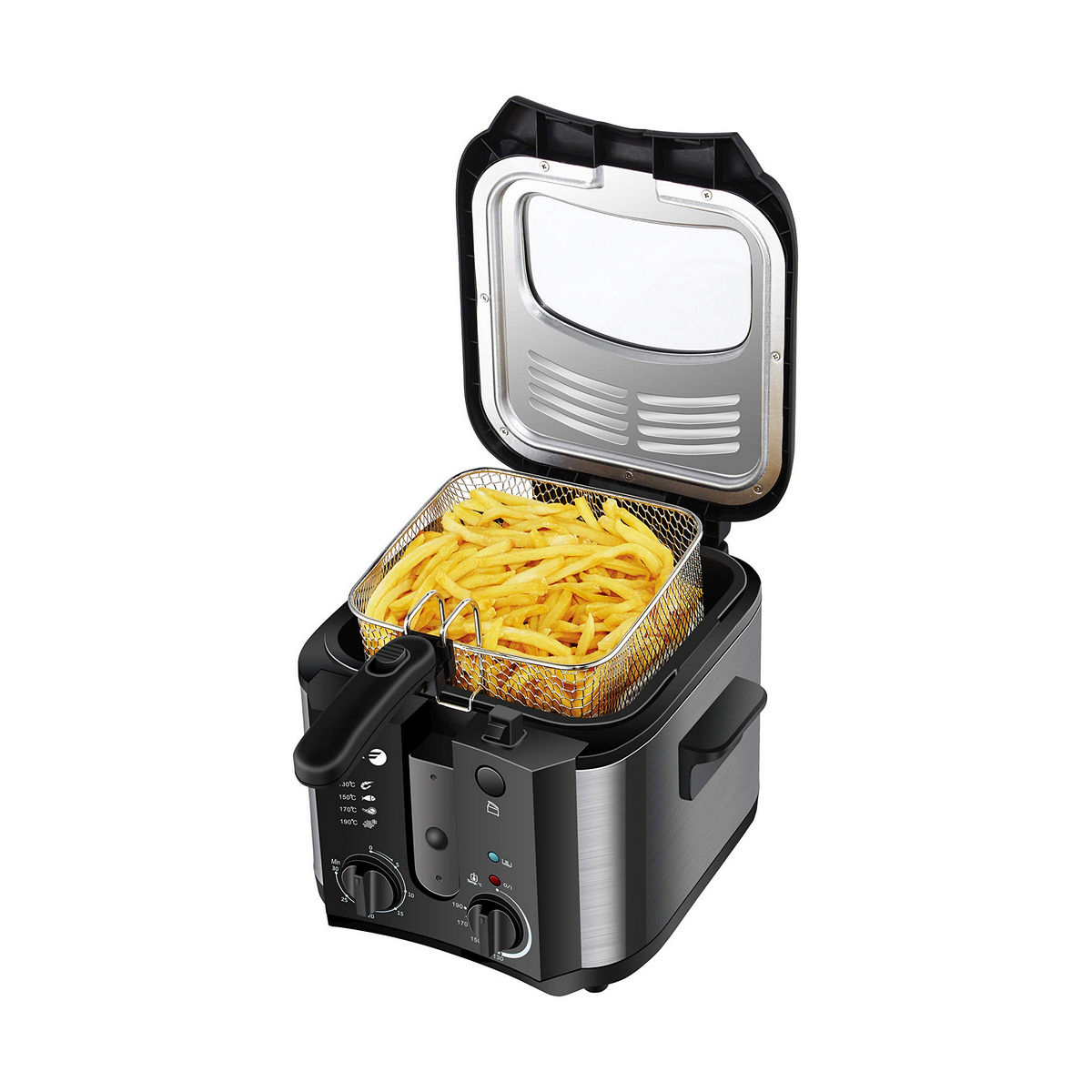 Fritös FAGOR FGEC200 Svart Grå 1600 W - 4
